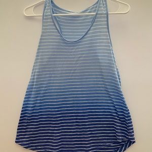 Ombré Striped Blue Hollister Top